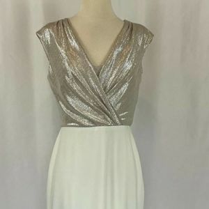 Lauren ralph Lauren cream and silver new dress